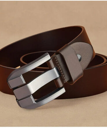 Fashion Casual Business Square Pin Buckle PU Belt